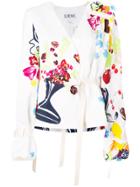 Loewe Floral Belted Blouse - Multicolour