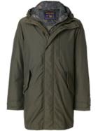 Woolrich Camouflage Layer Hood Coat - Green