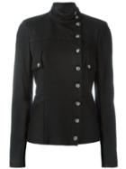 Chanel Vintage Funnel Neck Jacket, Women's, Size: 38, Black