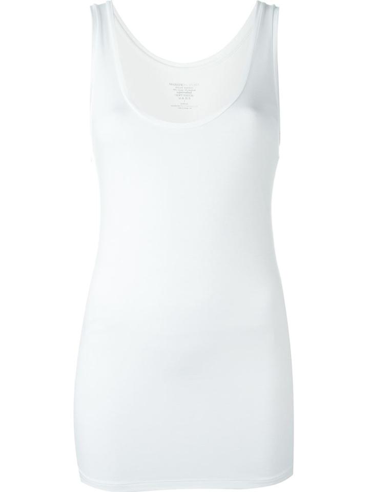 Majestic Filatures Scoop Neck Vest, Women's, Size: Iii, White, Viscose/spandex/elastane