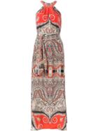 Etro Paisley Print Halterneck Dress