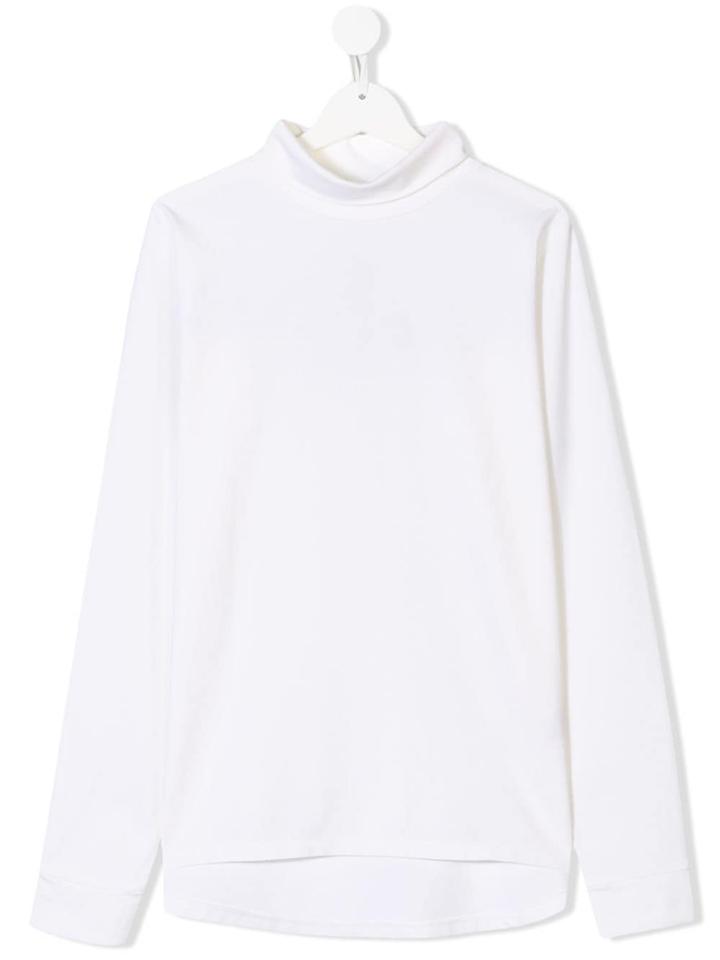 Burberry Kids Teen Roll Neck Top - White