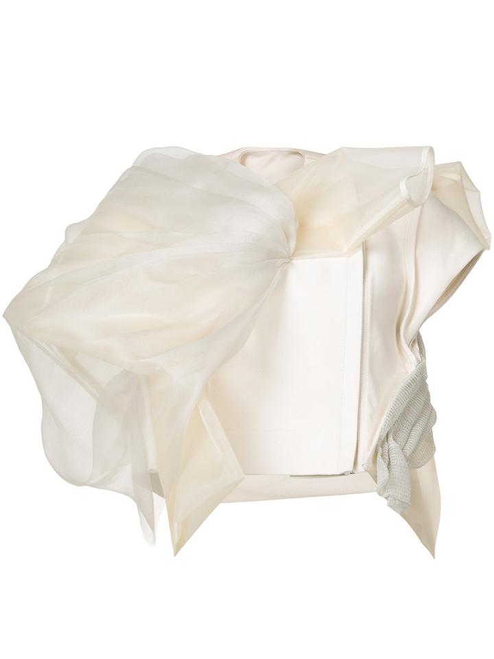 Rick Owens - 'ibis' Jacket - Women - Silk/cotton/linen/flax - 42, Nude/neutrals, Silk/cotton/linen/flax