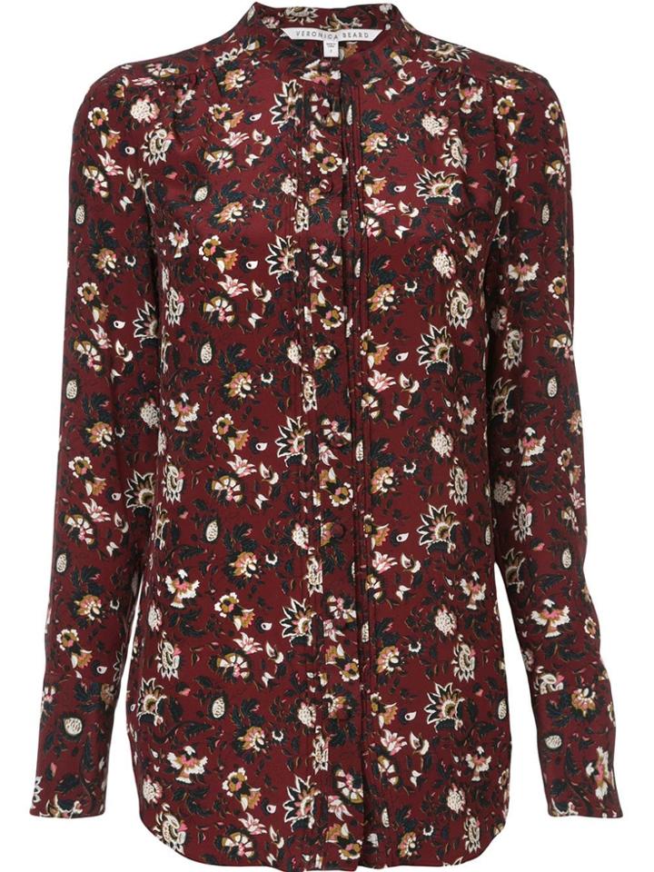 Veronica Beard Floral Print Shirt - Red