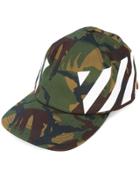 Off-white Camouflage Print Cap - Green