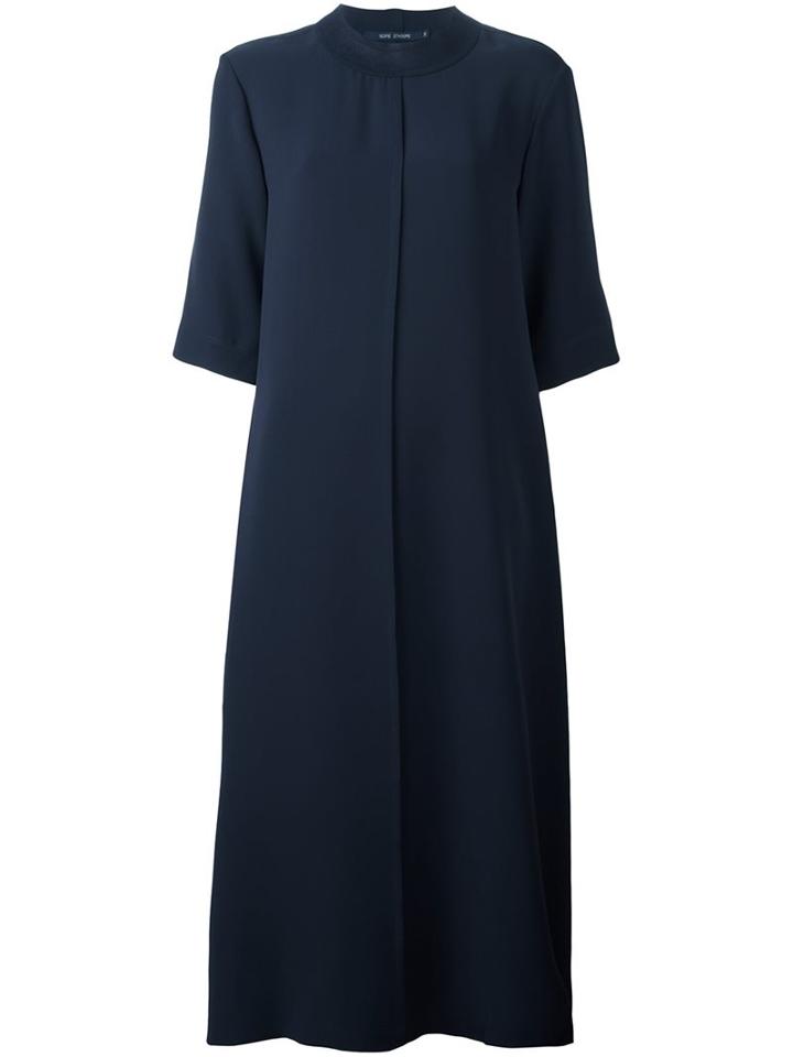 Sofie D'hoore 'doha' A-line Midi Dress, Women's, Size: 38, Blue, Silk