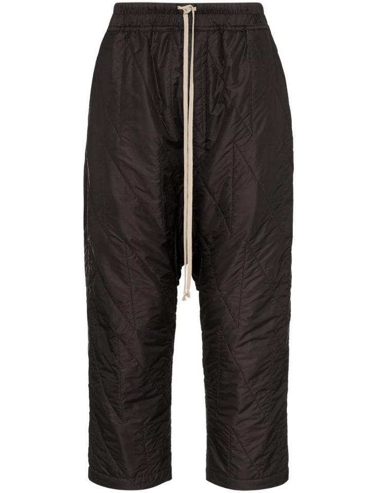 Rick Owens Drkshdw Padded Drop Crotch Trousers - Black