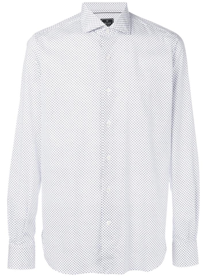 Orian Micro Floral Print Shirt - White