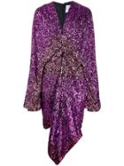 Halpern Dégradé Sequin Dress - Pink