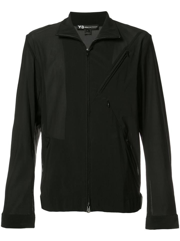 Y-3 Striped Trim Jacket, Men's, Size: Xl, Black, Polyamide/spandex/elastane