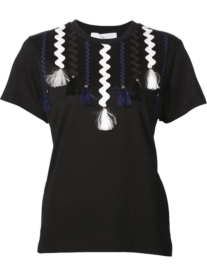 Toga Pulla Appliqué Ribbon T-shirt