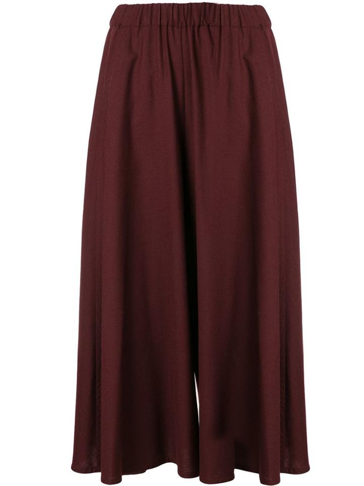 Aspesi Wide Leg Skirt Trousers - Red