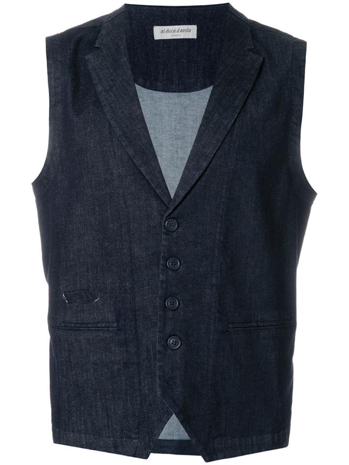 Al Duca D'aosta 1902 Fitted Waistcoat - Blue