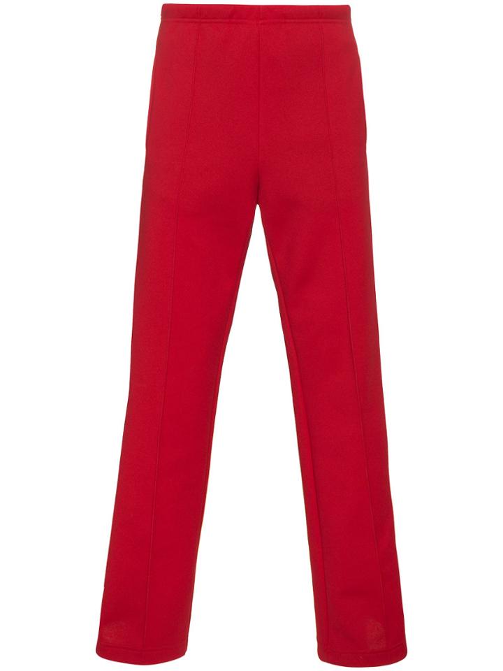 Maison Margiela Striped Cotton Track Pants - Red