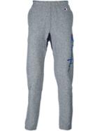Champion Embroidered Logo Sweatpants, Men's, Size: Medium, Blue, Cotton/polyester