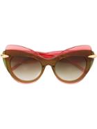 Pomellato - Cat Eye Sunglasses - Women - Acetate - One Size, Women's, Pink/purple, Acetate