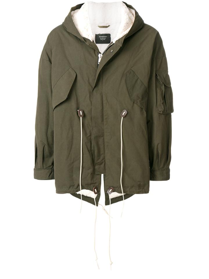 Represent Classic Parka Coat - Green