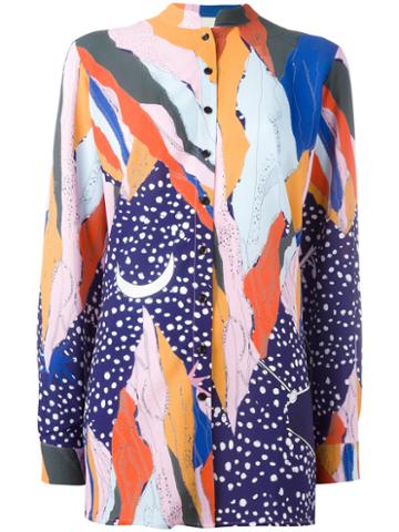 Reemami - Printed Shirt - Women - Nylon/viscose Crepe - L, Women's, Blue, Nylon/viscose Crepe