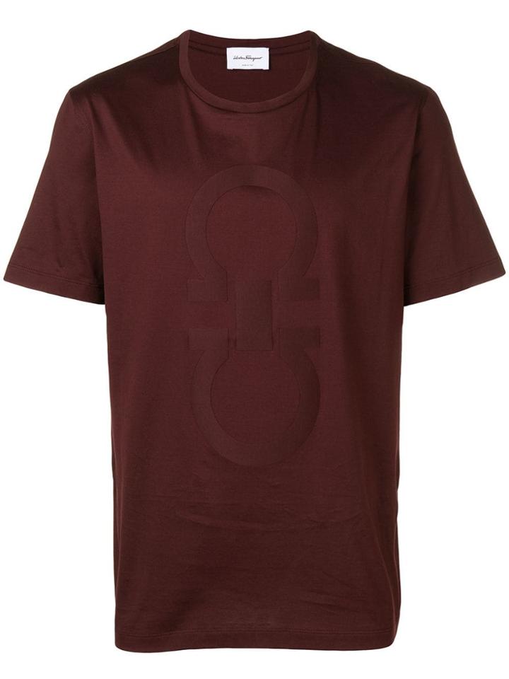 Salvatore Ferragamo Oversized Gancini T-shirt - Red