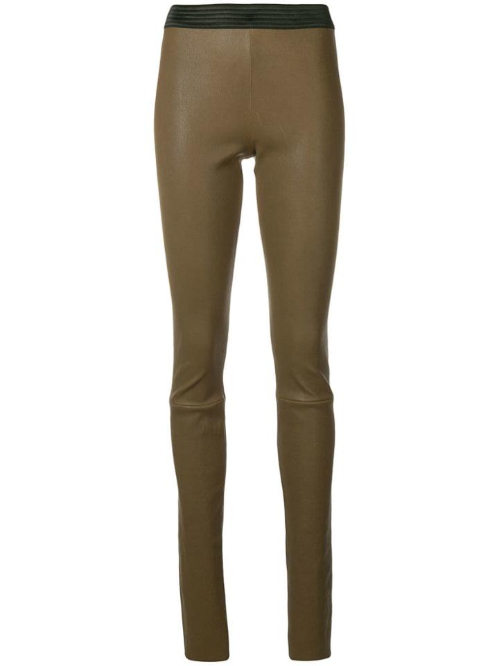 Drome Lambskin Leggings - Brown