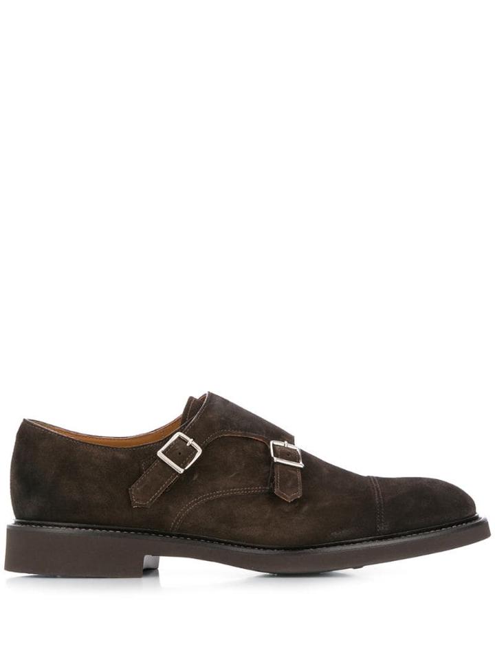 Doucal's Double-strap Monk Shoes - Black