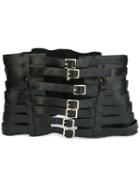 Manokhi Multi Belt Set, Women's, Size: Medium, Black, Lamb Skin