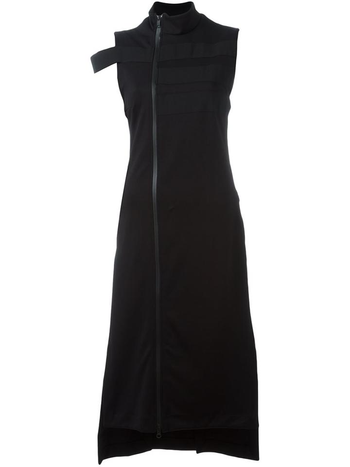 Y-3 Zipped Dress, Women's, Size: Small, Black, Cotton/polyester