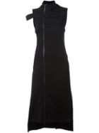 Y-3 Zipped Dress, Women's, Size: Small, Black, Cotton/polyester