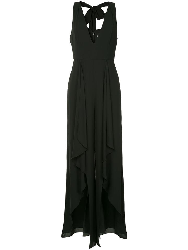 Halston Heritage Draped Jumpsuit - Black