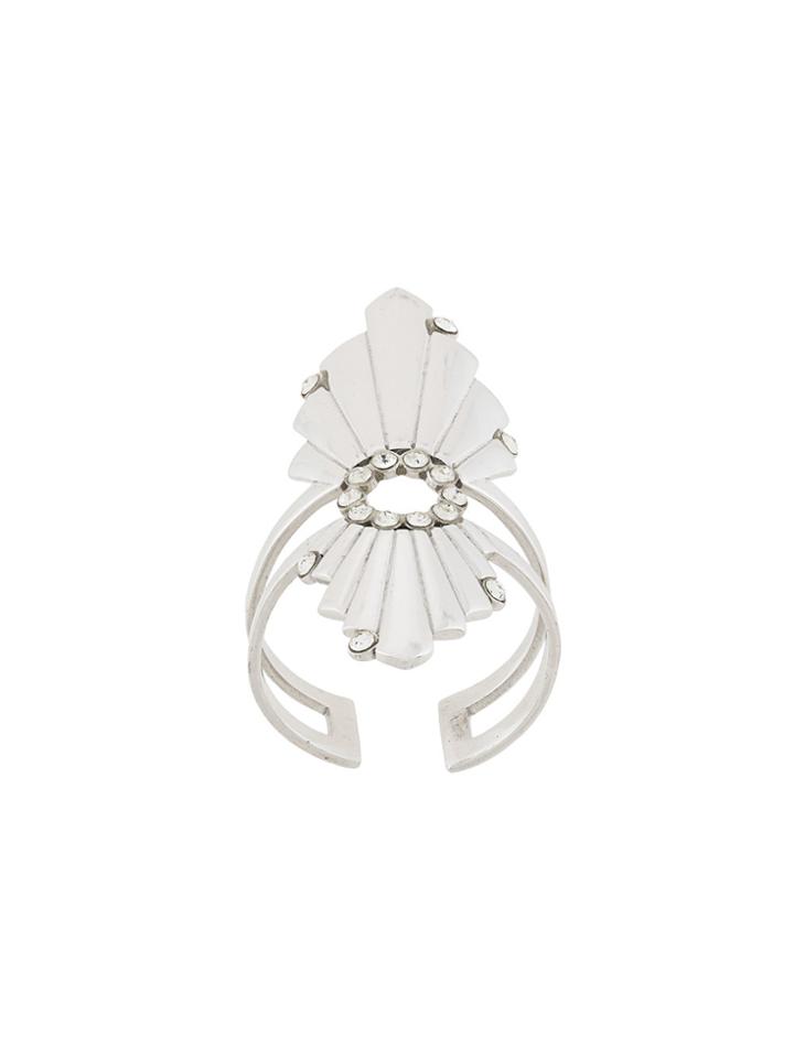 Charlotte Valkeniers Galactic Long Ring - Metallic