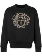 Versace Studded Medusa Sweatshirt - Black