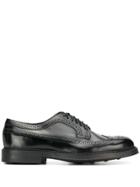 Doucal's Brogue-style Lace Up Shoes - Black