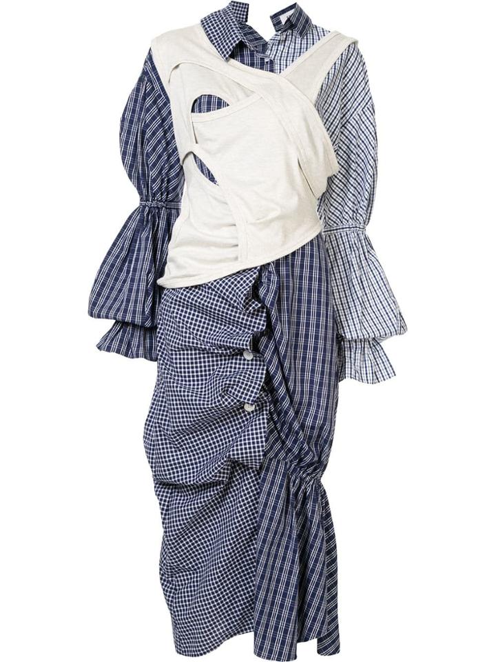 Enföld Check Shirt Dress - Blue