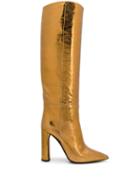 Casadei Knee High Boots - Gold