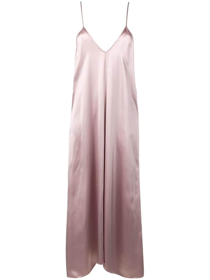 Forte Forte Satin Plunge Dress - Purple