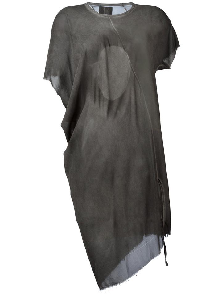 Lost & Found Ria Dunn Sheer T-shirt Dress, Women's, Size: Small, Grey, Silk/spandex/elastane