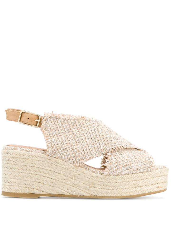 Castañer Wedged Espadrilles - Neutrals