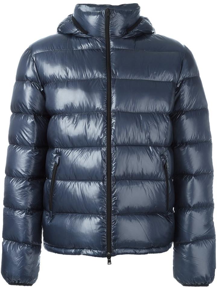 Herno Padded Jacket, Men's, Size: 46, Blue, Polyamide/polyester/goose Down