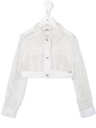 Junior Gaultier Sheer Jacket, Girl's, Size: 12 Yrs, White