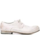 Marsèll Distressed Lace-up Shoes, Men's, Size: 42, White, Calf Leather/leather