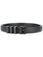 Saint Laurent 'classic 3 Passants' Belt, Men's, Size: 90, Black, Leather