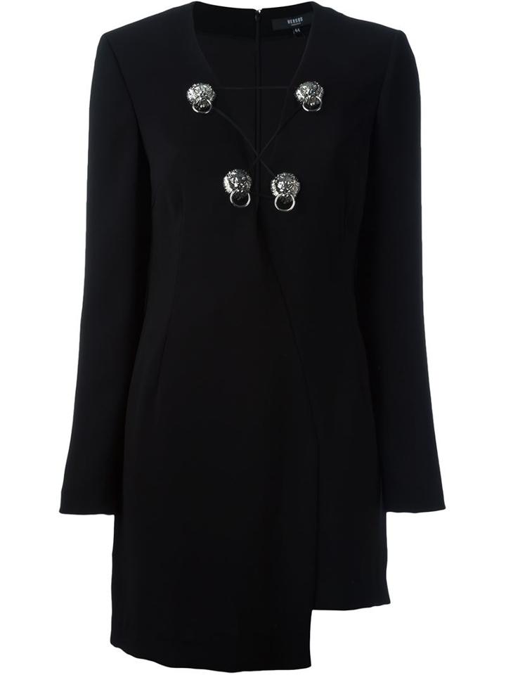 Versus Asymmetric Lace-up Dress