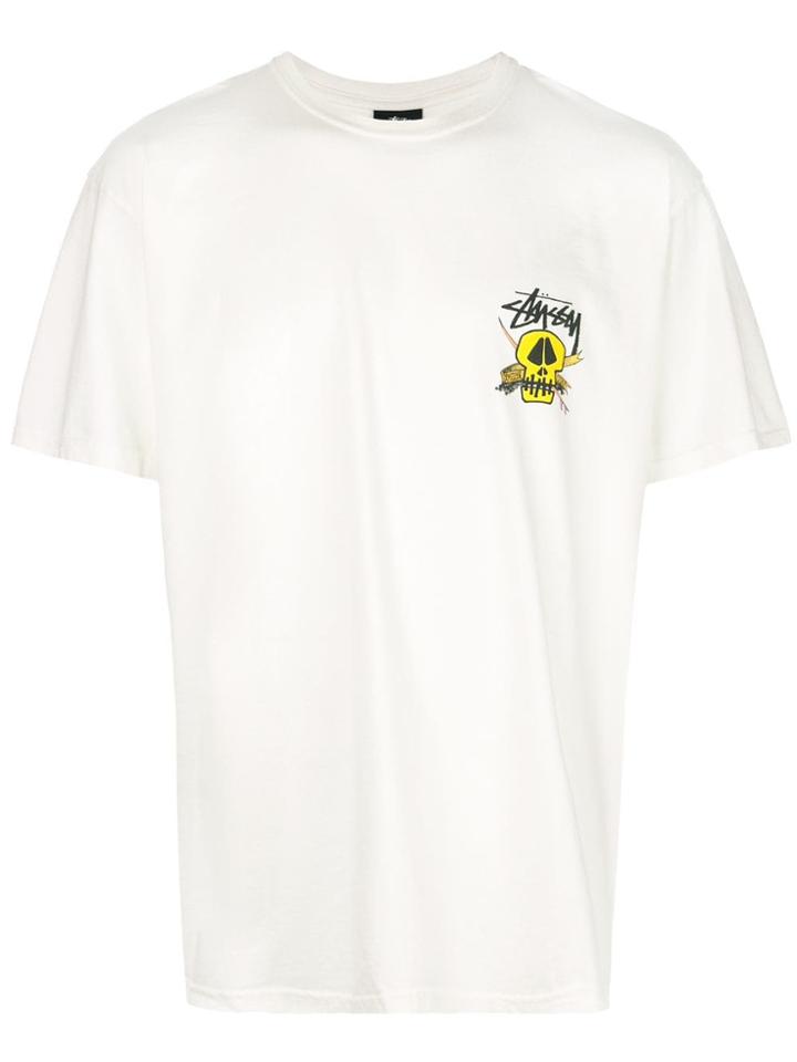 Stussy Surf Skull Print T-shirt - White