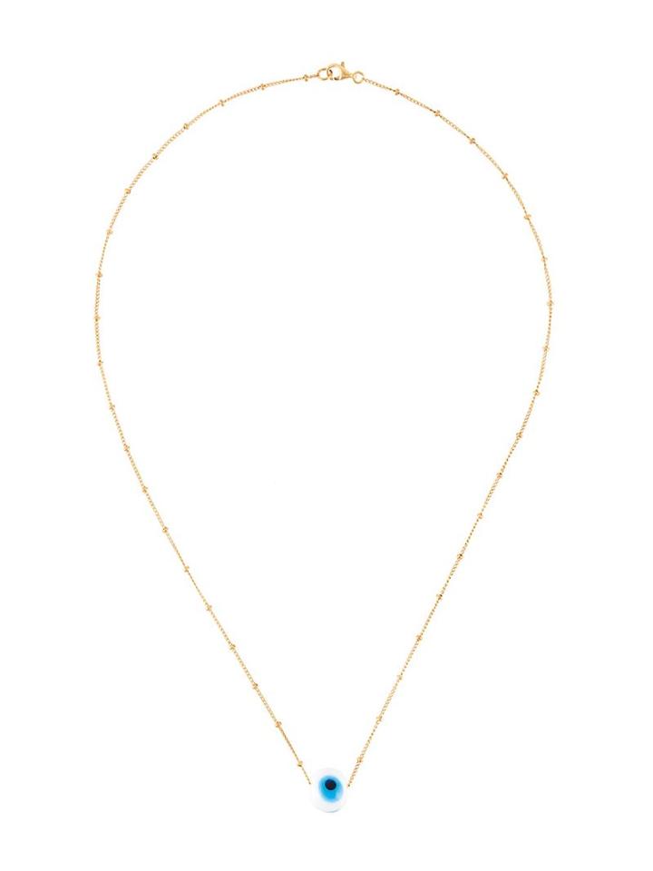 Ileana Makri Eyeball Pendant Necklace, Women's, Metallic