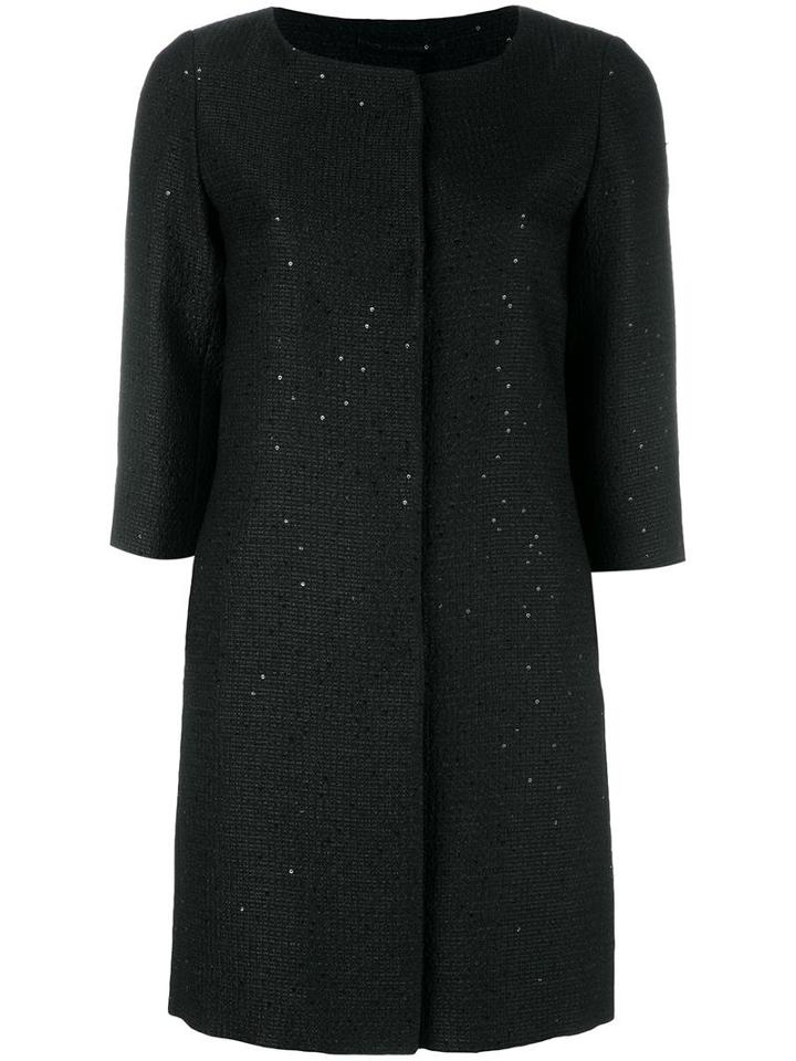 Herno Oversized Jacket, Women's, Size: 36, Black, Polyester/acetate/viscose/acrylic