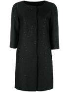 Herno Oversized Jacket, Women's, Size: 36, Black, Polyester/acetate/viscose/acrylic