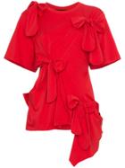 Simone Rocha Turbo Bow Short Sleeve T Shirt - White