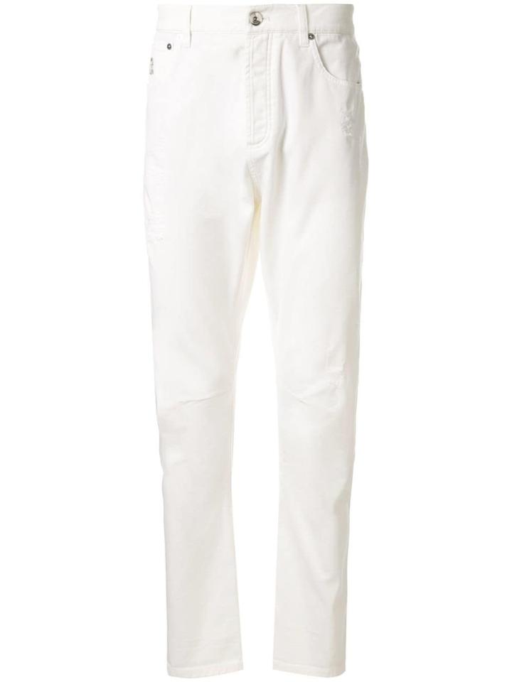 Brunello Cucinelli Tapered Trousers - White