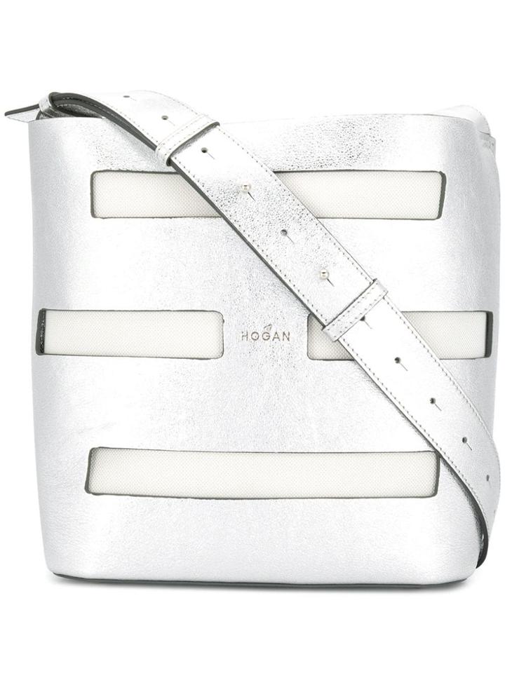 Hogan Bi-bag Bucket Bag - Silver