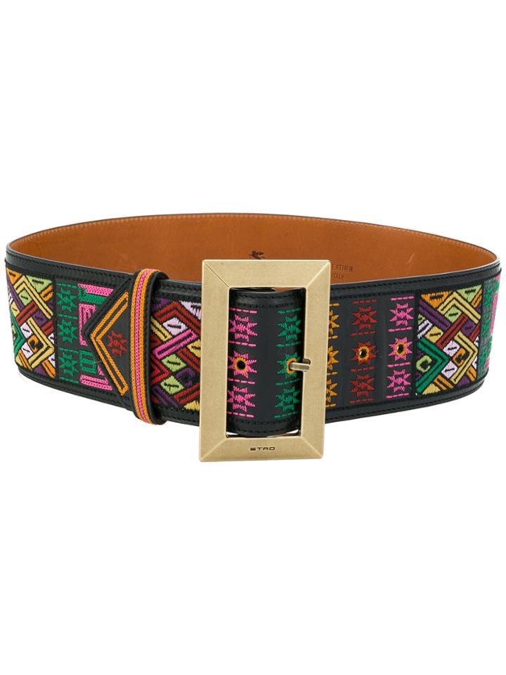 Etro Mixed Print Belt - Multicolour